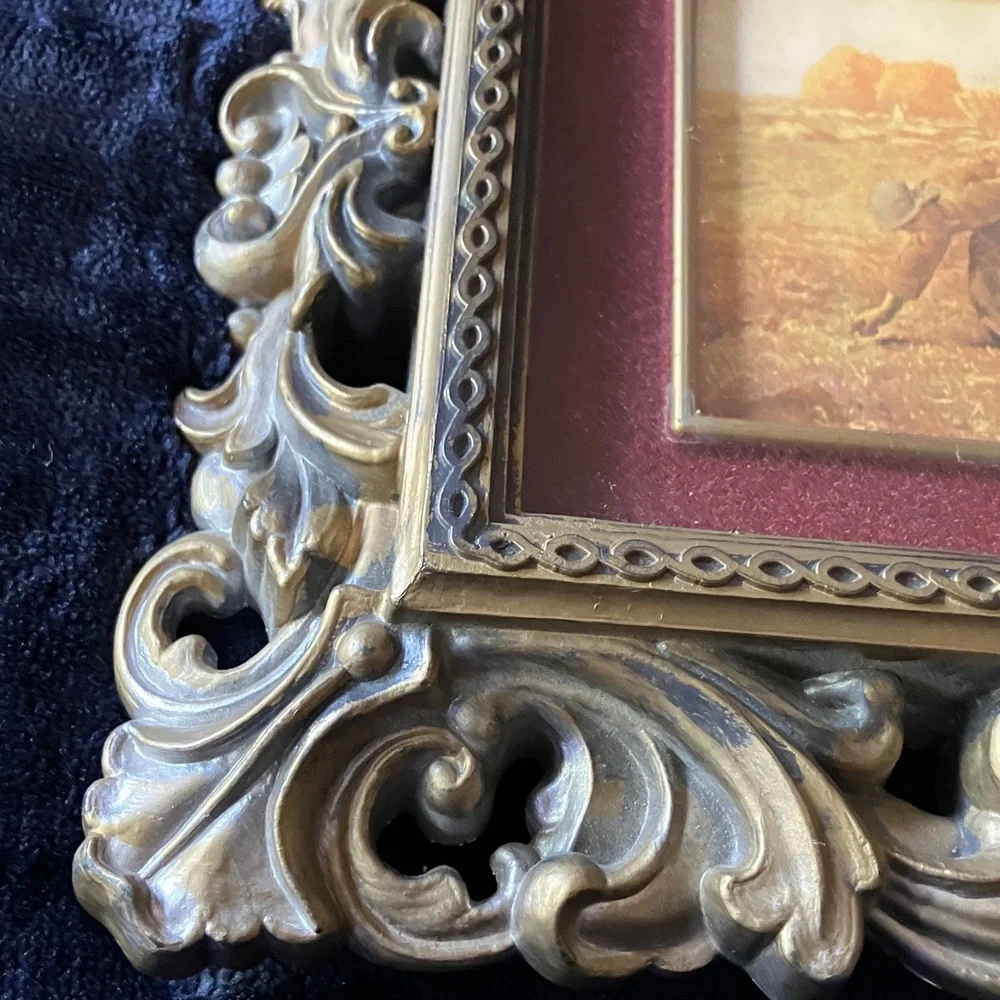 Vintage Framed Art featuring The Gleaners by Jean-Francois‎ Millet